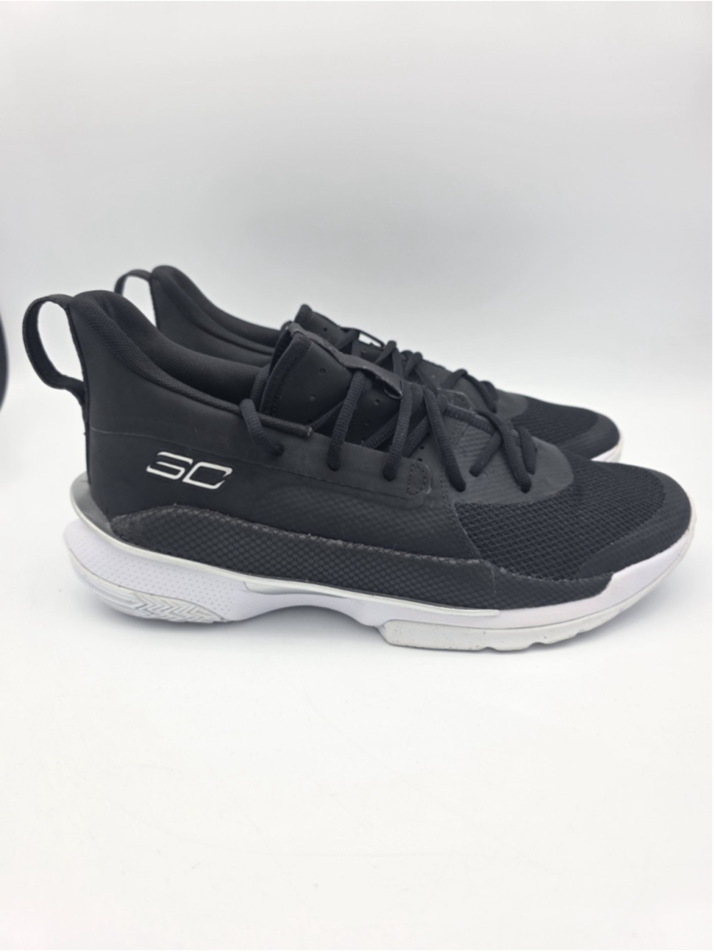 UNDER ARMOUR TEAM CURRY 7 BLACK 3023838-003 Basketball Shoes Mens Size 11.5